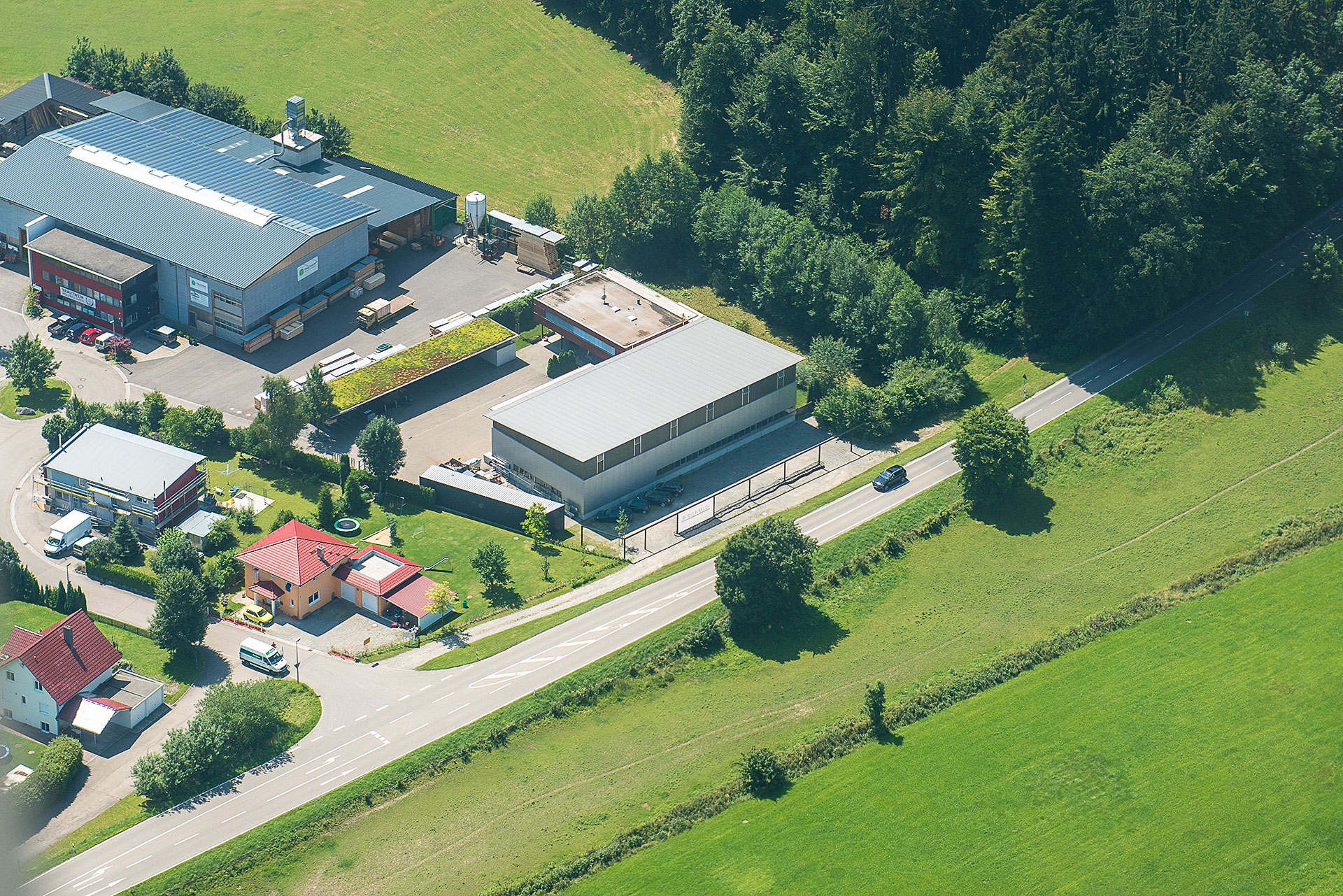 metallbau-schmid Luftbild Metallbau Schmid Achberg
